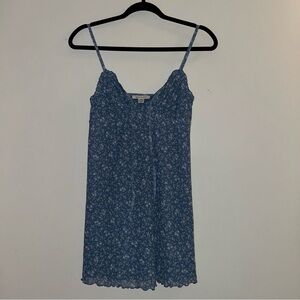 American Eagle Blue Floral Dress Small NWOT